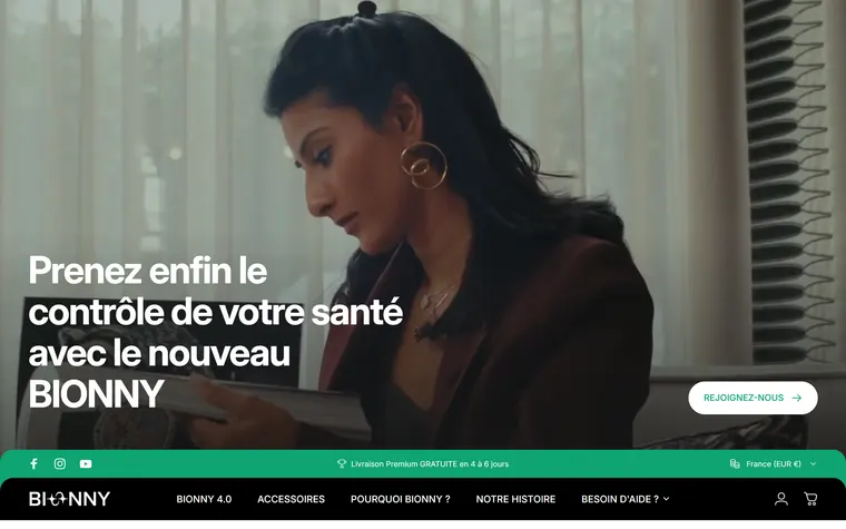 Bionny homepage