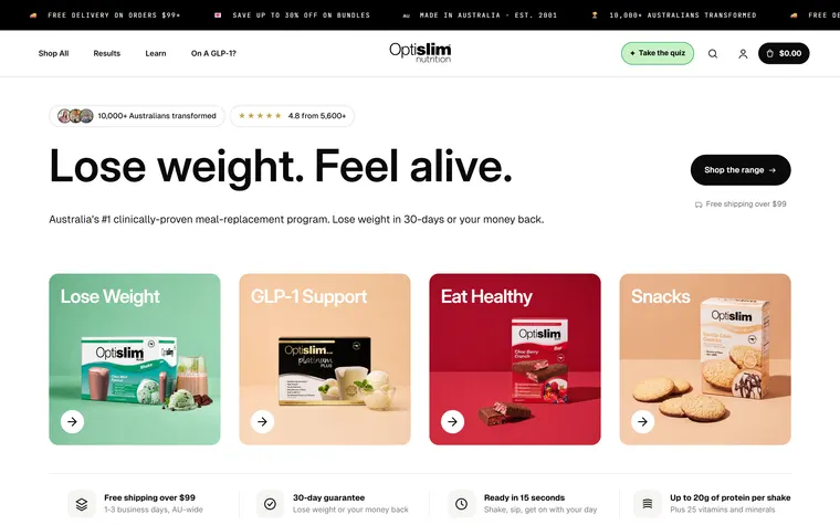 Optislim homepage