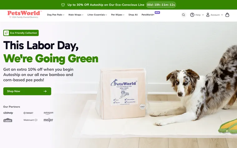 PetsWorld homepage